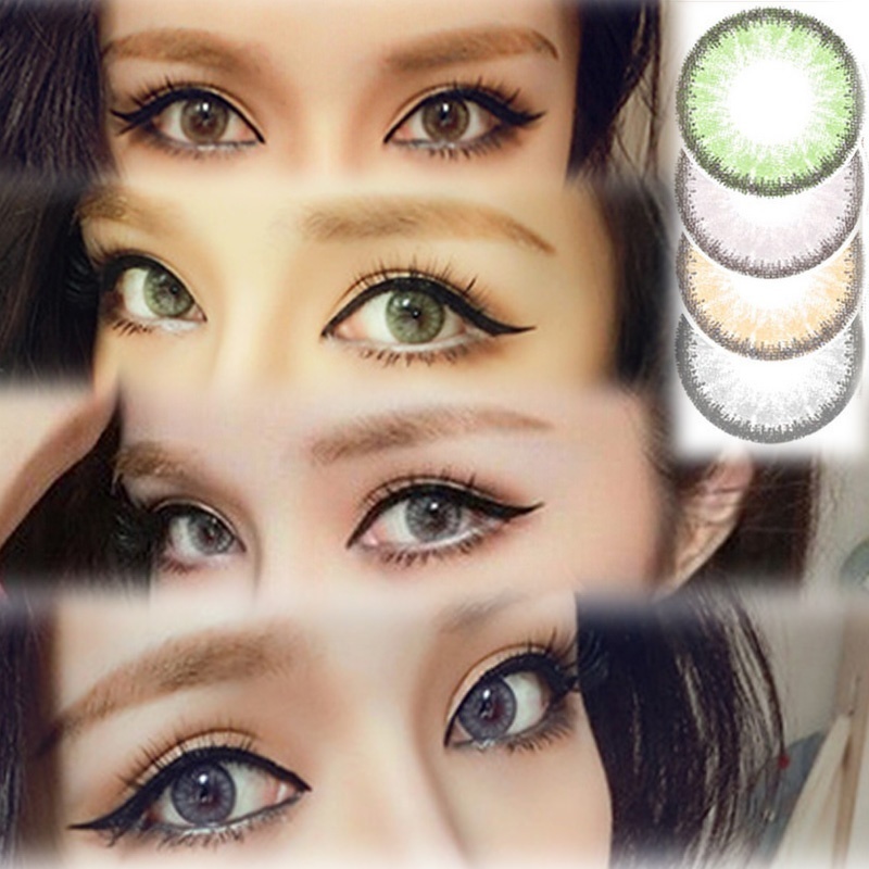 Big Eye Circle Colored Contact Lenses Contacts Color Container 