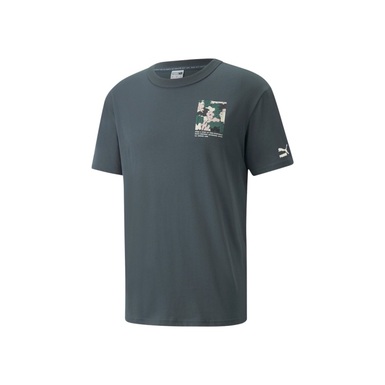 puma Official new men's Casual print round neck short Sleeve T-shirt CLASSICS 536944