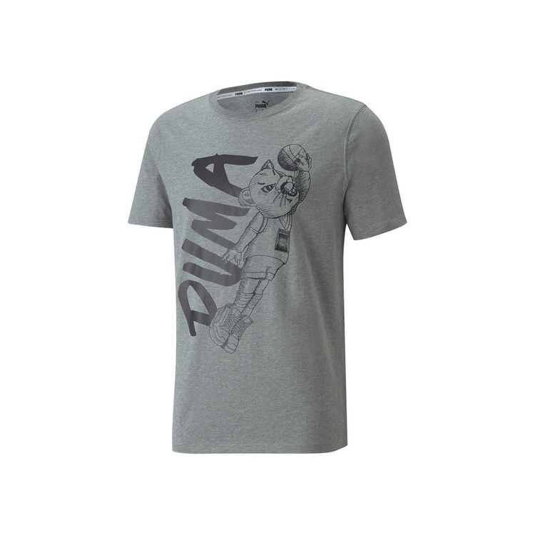 puma official new men's printed short sleeve T-shirt DYLAN 532730