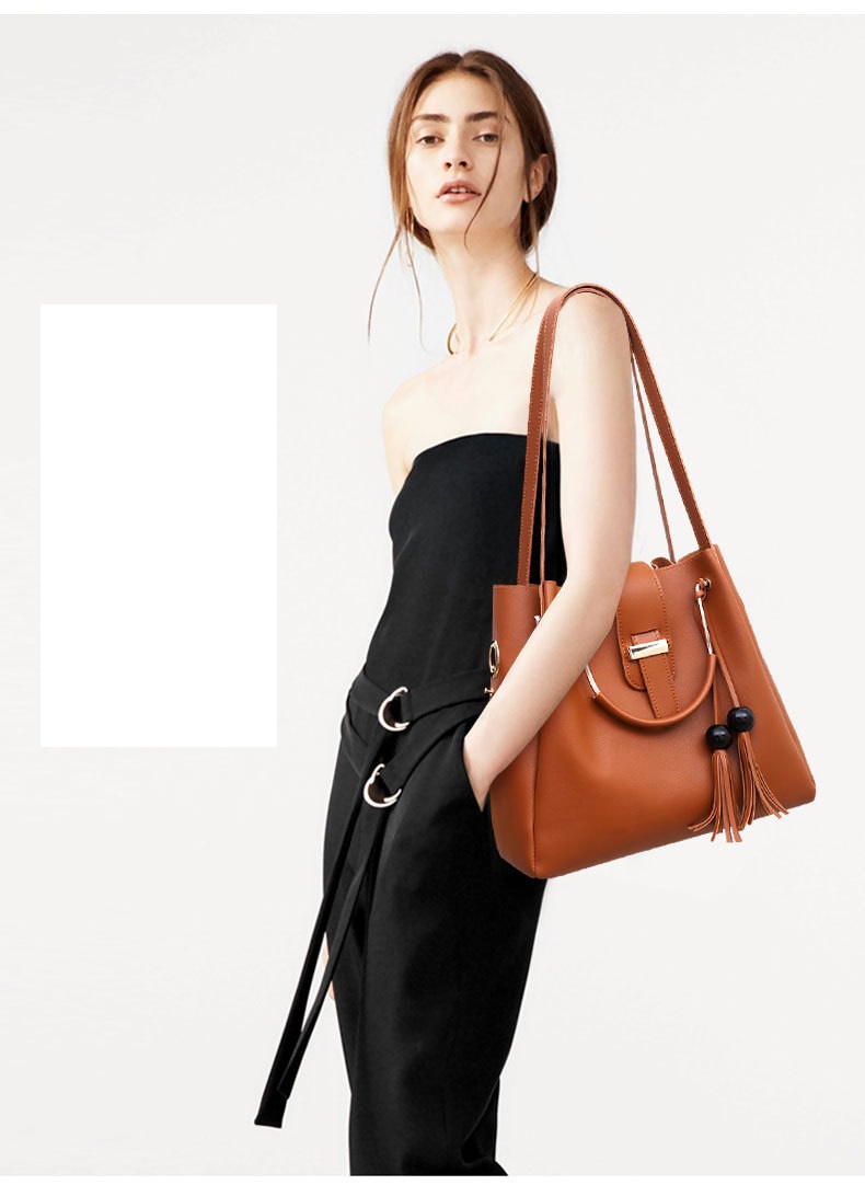 Fashion 3 In 1 Set Handbags Single Shoulder Messenger Bag-Black | Jumia ...