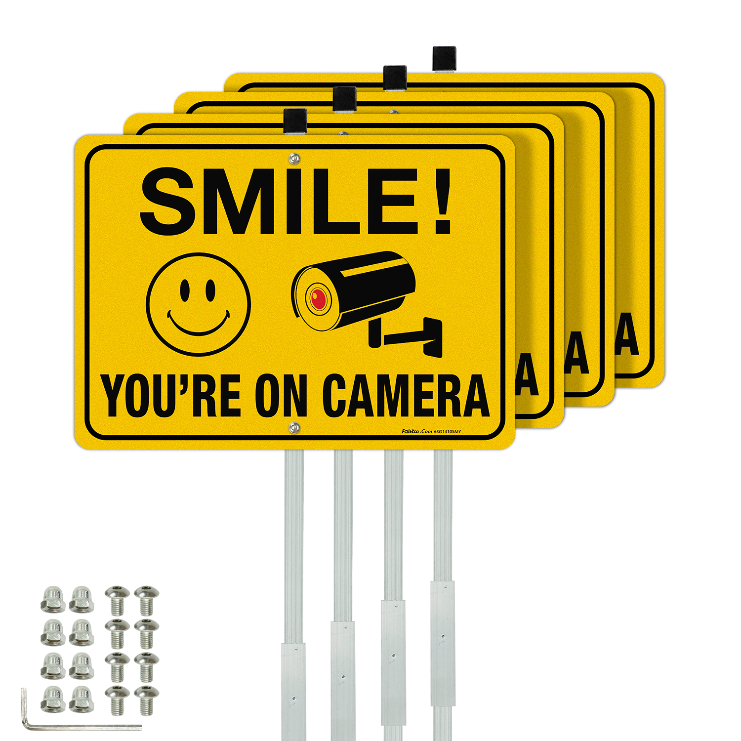 Faittoo Smile Your On Camera Signs with 36