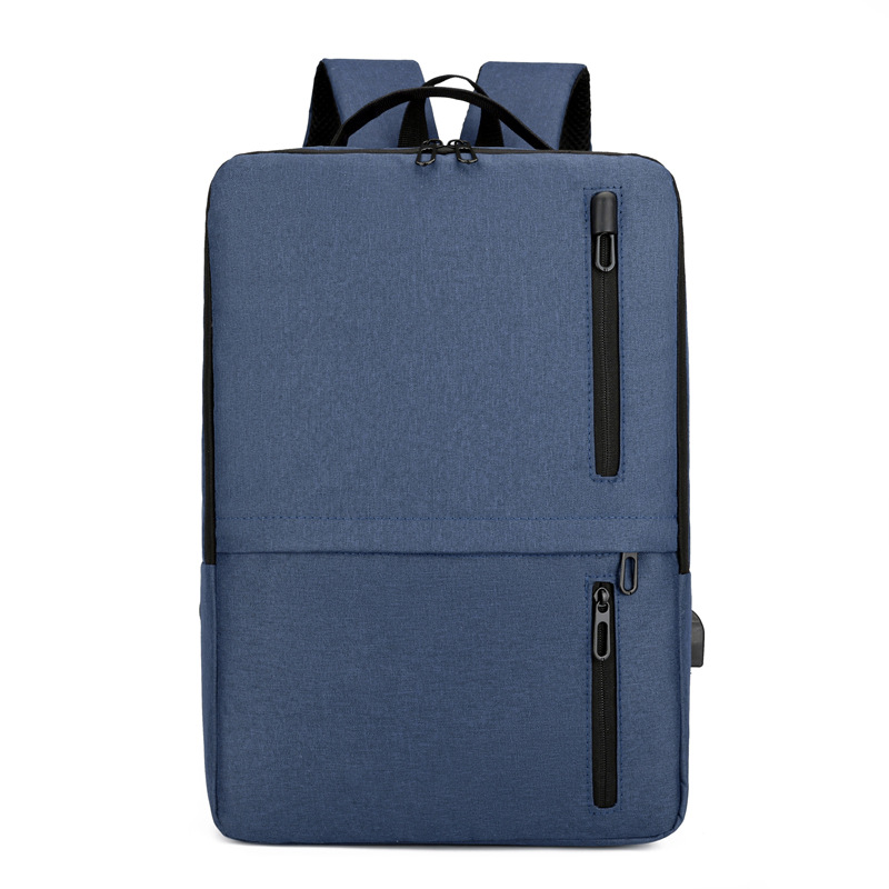 Rechargeable Business Work Backpack men's bags red blue black grey bag CRRshop free shipping male female best sell portable USB interface business backpack man Multi-functional close-fitting waterproof leisure computer bagblue