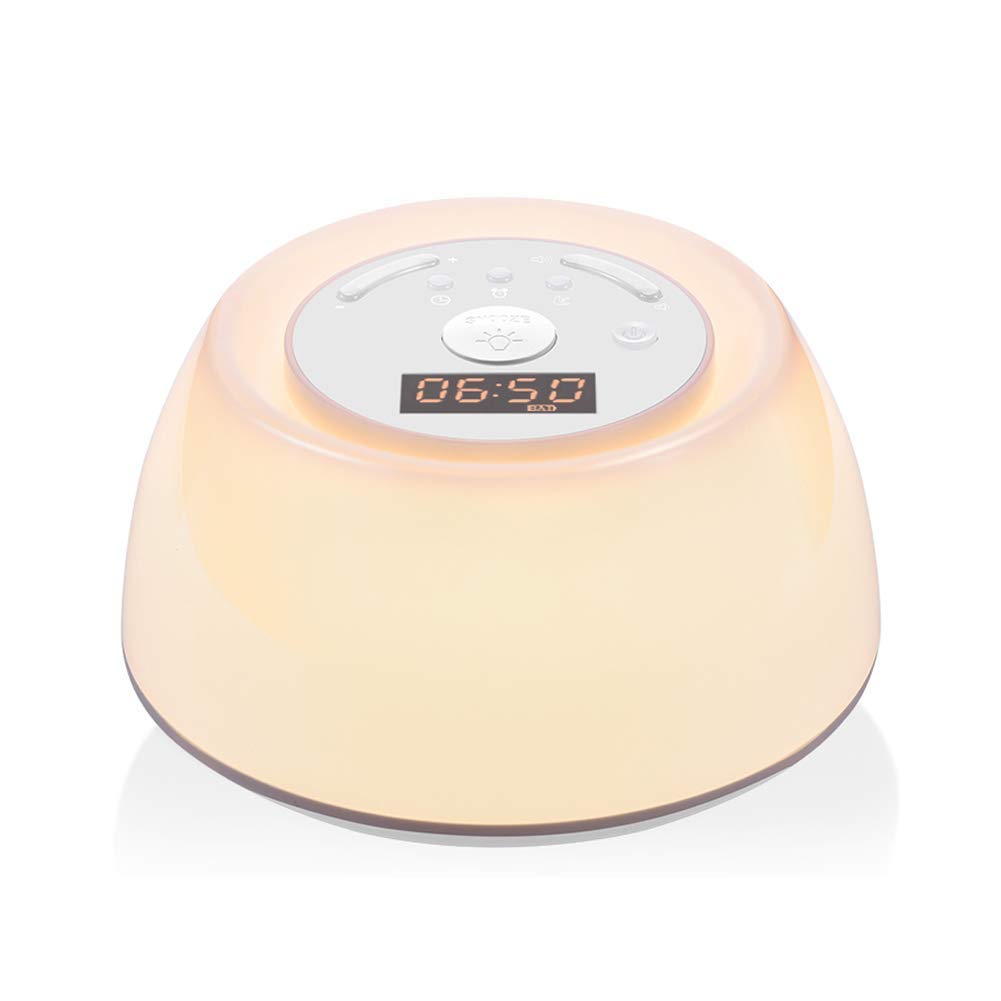 Easyacc Led Natural Wake Up Light Sunrise Simulation Alarm Clock Therapy Lamp