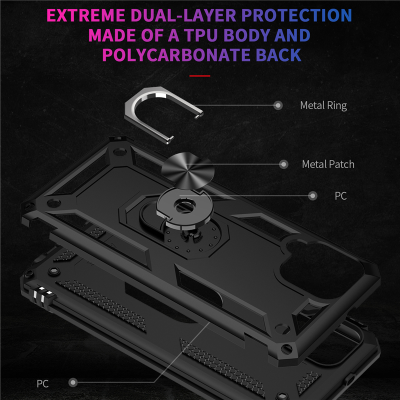 Etui Anti-knock PC + TPU do Samsung Galaxy A22 5G A02 A12 A32 A52 A72 A91 S20 S21 FE M31 A21S A31 20 A72 - Podpórka i okładka - SEO_ALT_TITLE - 6