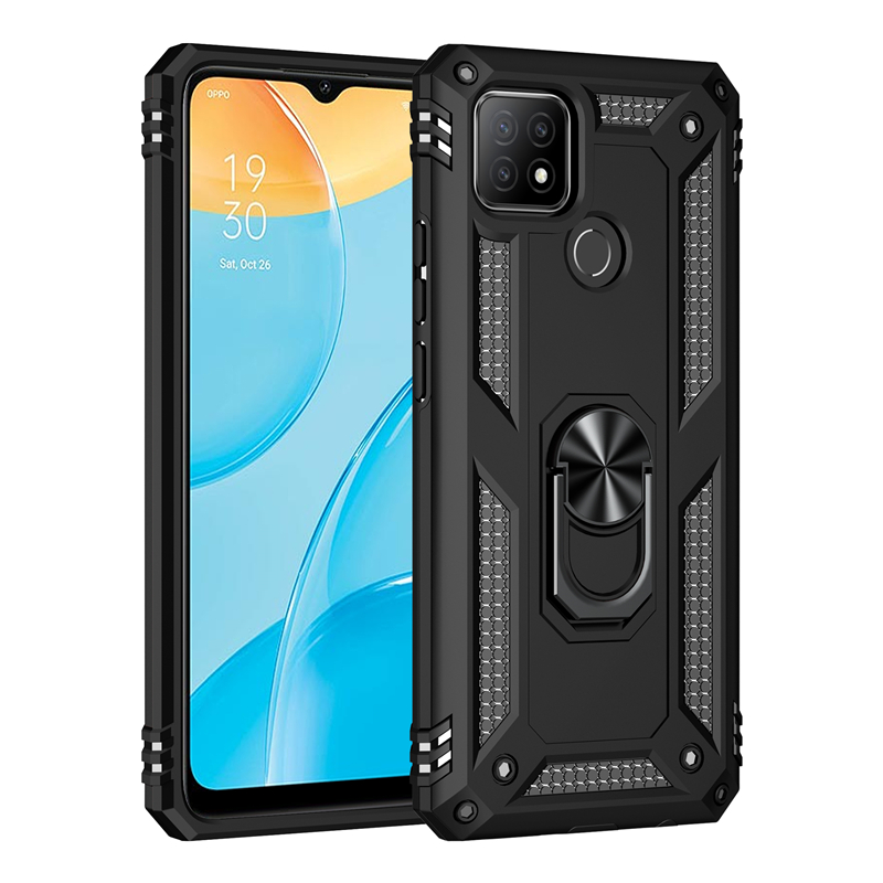 Obudowa na telefon z twardym PC + obudową TPU do OPPO Realme C21 A15 A52 A53 A54 A72 A74 A94 F19 Pro z pierścieniem Anti-scratch - SEO_ALT_TITLE - 9