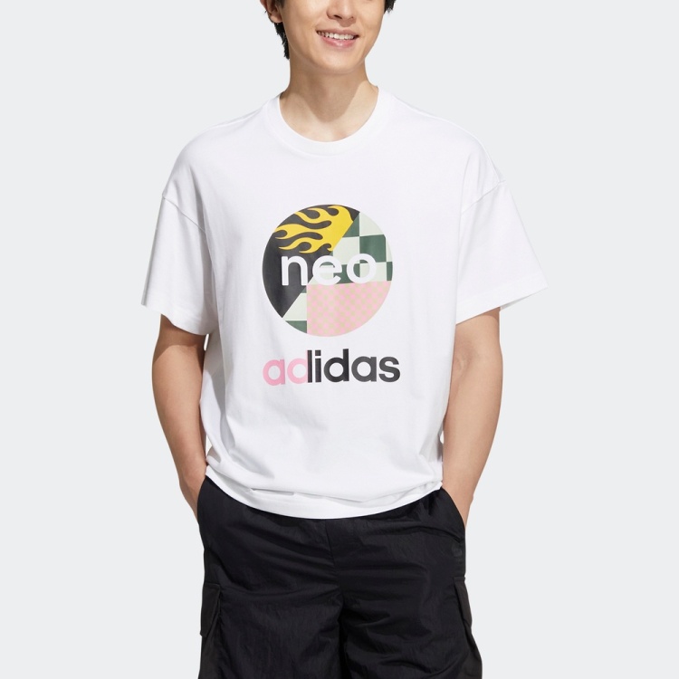 adidas Official neo Men's and Women's Fall Sport Short Sleeve T-shirt HN4742 HN4743