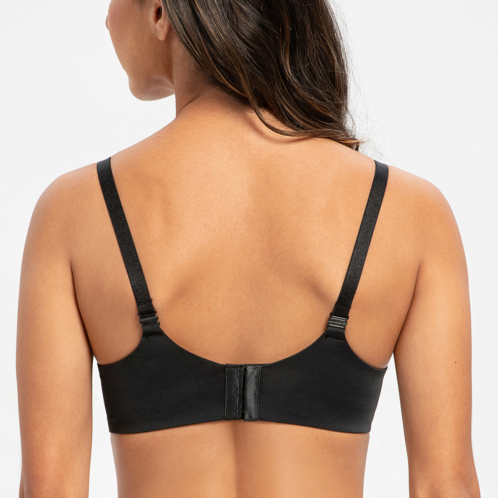 MELENECA Women s Full Coverage Underwire Support Breastfeeding Nursing Bra Black - Picture 2 of 4
