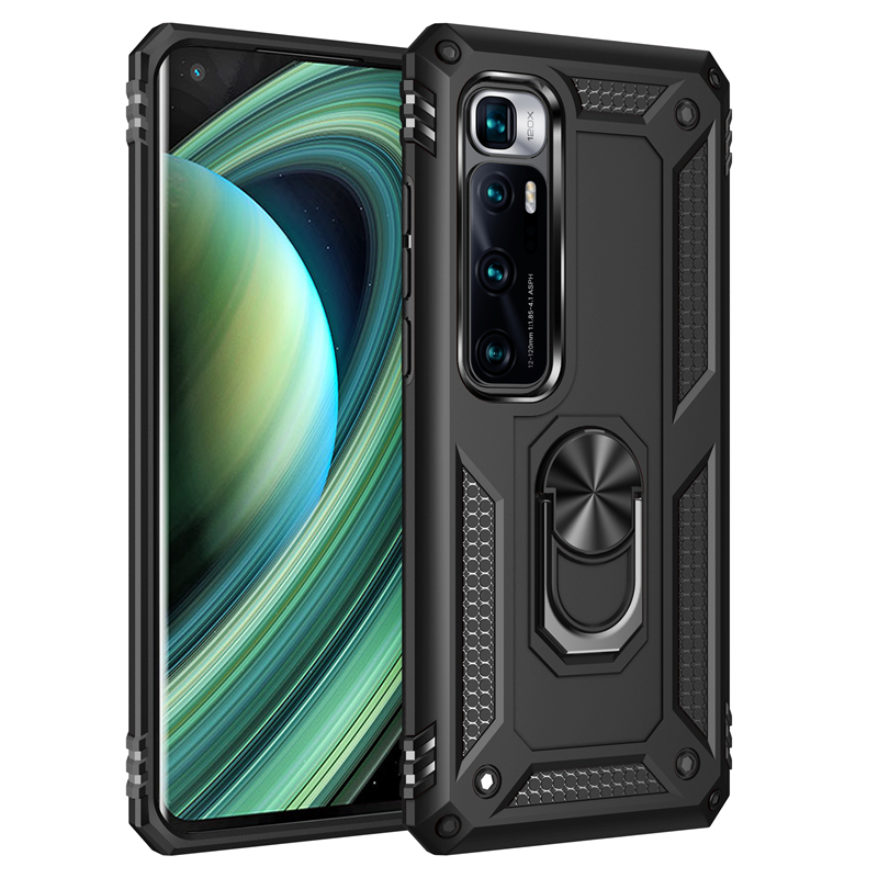 Obudowa Kickstand PC + TPU do Xiaomi Redmi 9C/9/9S/K30 Pro/Mi 10 Ultra/Poco X3 NFC z uchwytem pierścieniowym - SEO_ALT_TITLE - 13