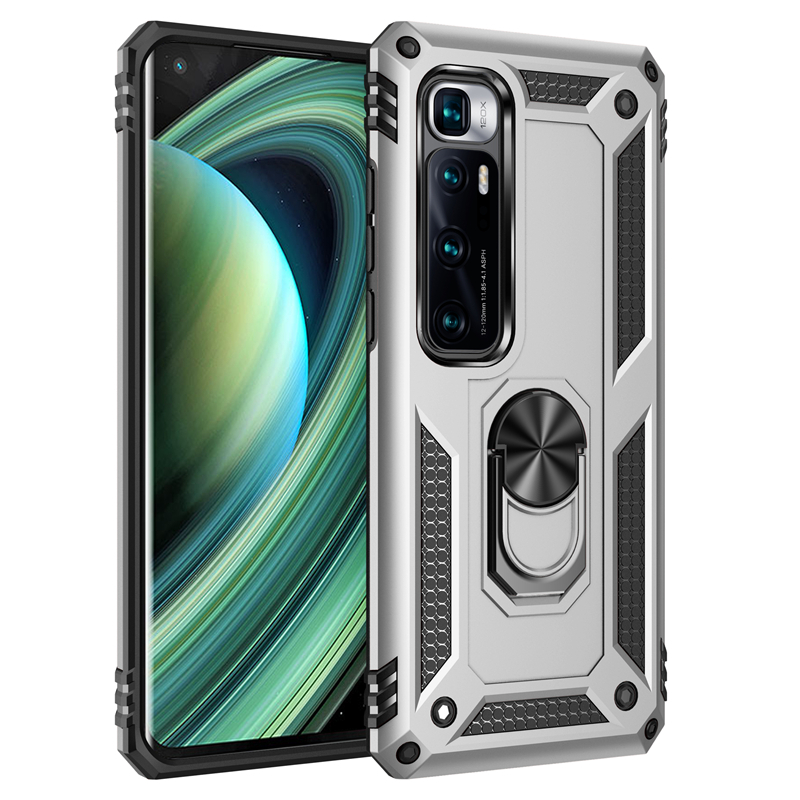 Obudowa Kickstand PC + TPU do Xiaomi Redmi 9C/9/9S/K30 Pro/Mi 10 Ultra/Poco X3 NFC z uchwytem pierścieniowym - SEO_ALT_TITLE - 12