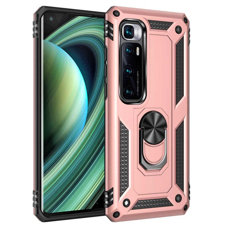 Obudowa Kickstand PC + TPU do Xiaomi Redmi 9C/9/9S/K30 Pro/Mi 10 Ultra/Poco X3 NFC z uchwytem pierścieniowym - SEO_ALT_TITLE - 9