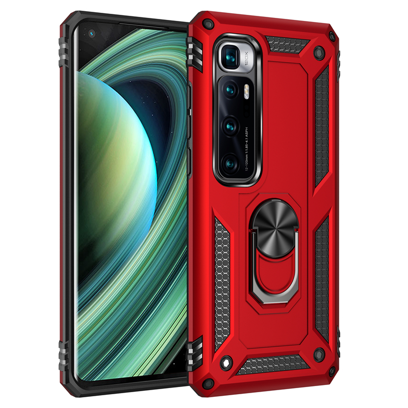 Obudowa Kickstand PC + TPU do Xiaomi Redmi 9C/9/9S/K30 Pro/Mi 10 Ultra/Poco X3 NFC z uchwytem pierścieniowym - SEO_ALT_TITLE - 8