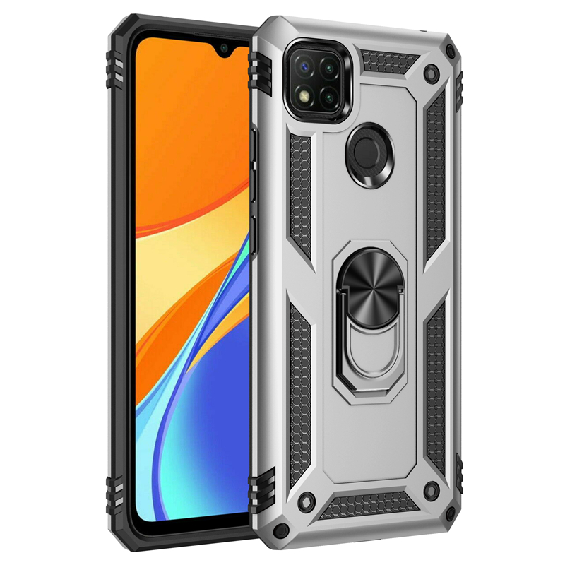 Odporna na wstrząsy obudowa do Xiaomi Mi 10 Ultra Poco X3 NFC Redmi 9C 9S K30 Pro, antypoślizgowa futerał PC + TPU, z pierścieniem na palec - SEO_ALT_TITLE - 12