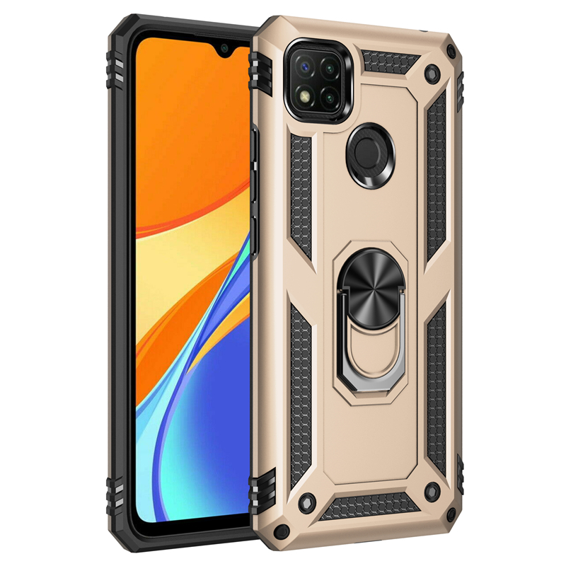 Odporna na wstrząsy obudowa do Xiaomi Mi 10 Ultra Poco X3 NFC Redmi 9C 9S K30 Pro, antypoślizgowa futerał PC + TPU, z pierścieniem na palec - SEO_ALT_TITLE - 11